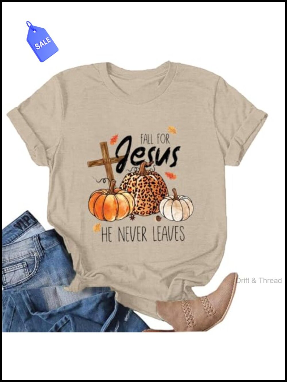 Womens Jesus Graphic Tee Bible Verse Christian Religious T-Shirt Top